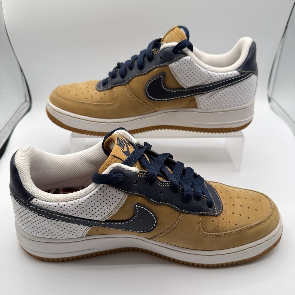 Vintage Nike Air Force 1 '07 Philadelphia Xxv Diamond Wheat Mens Size 8